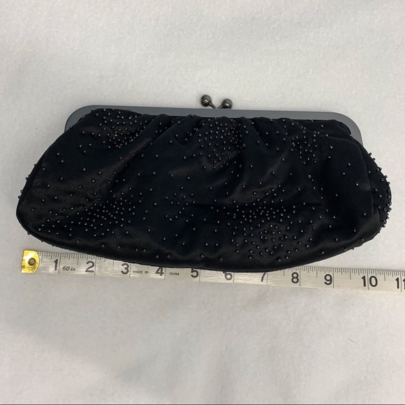 Express black beaded clutch in EUC - Picture 6 of 7
